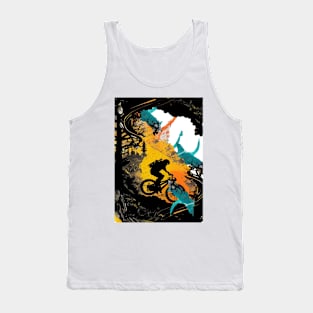 Abstract MTB biker Tank Top